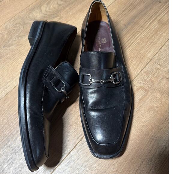 Bruno Magli Mens Signature Bit Loafers Size 8 Black Italian Leather Dress Shoes main image 6